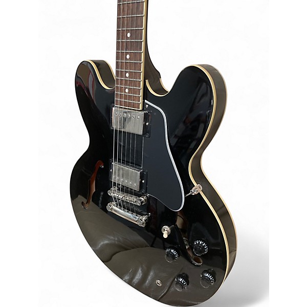 Used Epiphone inspired by gibson ES-335 Black Solid Body Electric Guitar