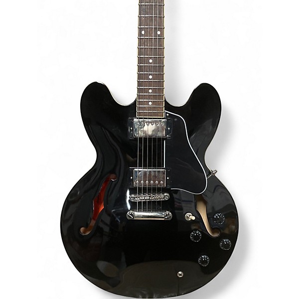 Used Epiphone inspired by gibson ES-335 Black Solid Body Electric Guitar