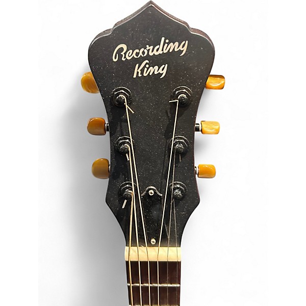 Used Recording King RM-997-VG Distressed Vintage Green Resonator Guitar