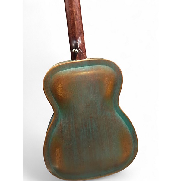 Used Recording King RM-997-VG Distressed Vintage Green Resonator Guitar