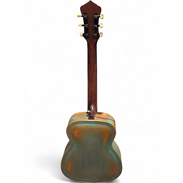 Used Recording King RM-997-VG Distressed Vintage Green Resonator Guitar