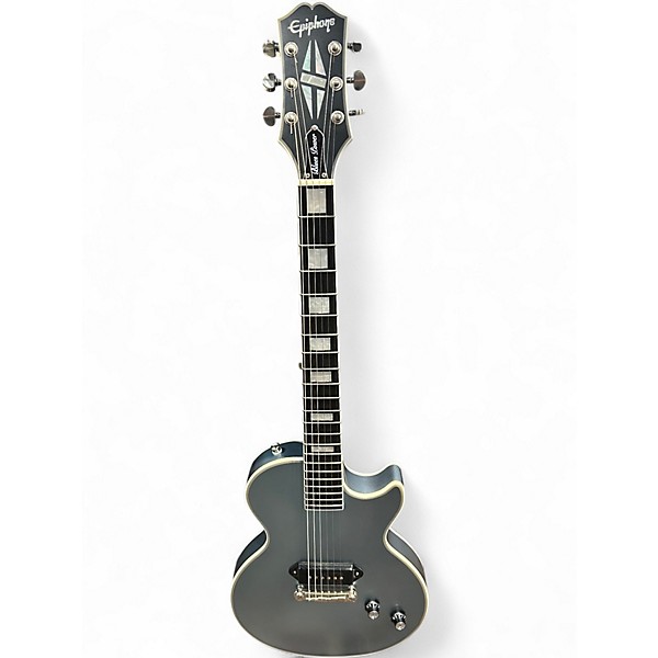 Used Epiphone Jared James Nichols "Blues Power" Les Paul Custom Aged Pelham Blue Solid Body Electric Guitar