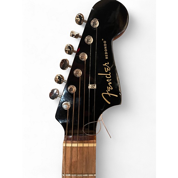 Used Fender Redondo Black and Gold Acoustic Electric Guitar