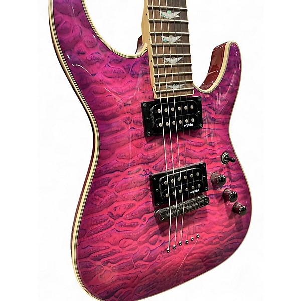 Used Schecter Guitar Research Omen Extreme 6 Electric Magenta Solid Body Electric Guitar
