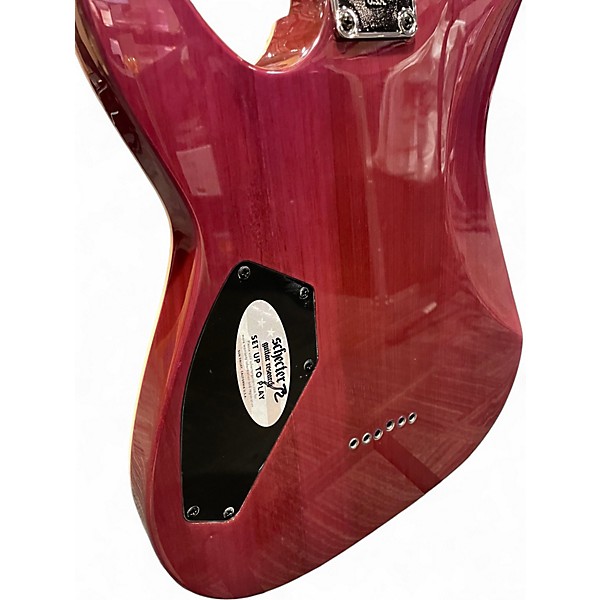 Used Schecter Guitar Research Omen Extreme 6 Electric Magenta Solid Body Electric Guitar