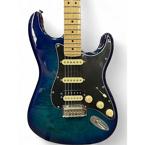 Used Fender Player Plus Stratocaster Plus Top HSS Blue Burst Solid Body Electric Guitar
