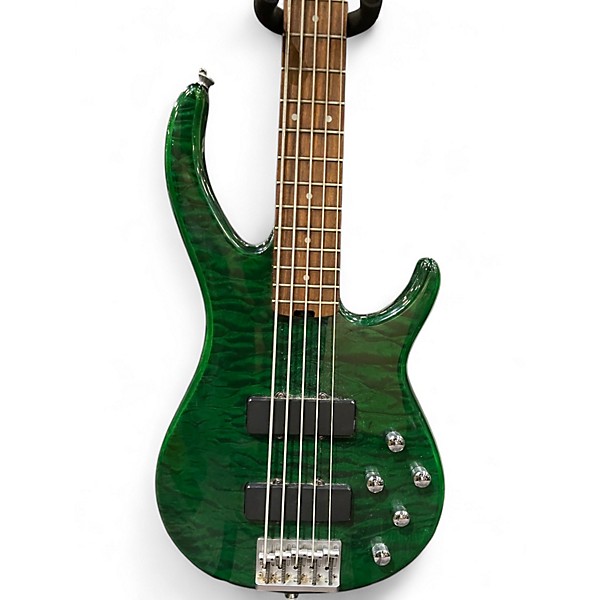 Used Peavey FURY Trans Green Electric Bass Guitar