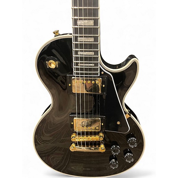 Used Epiphone Les Paul Custom Black Solid Body Electric Guitar