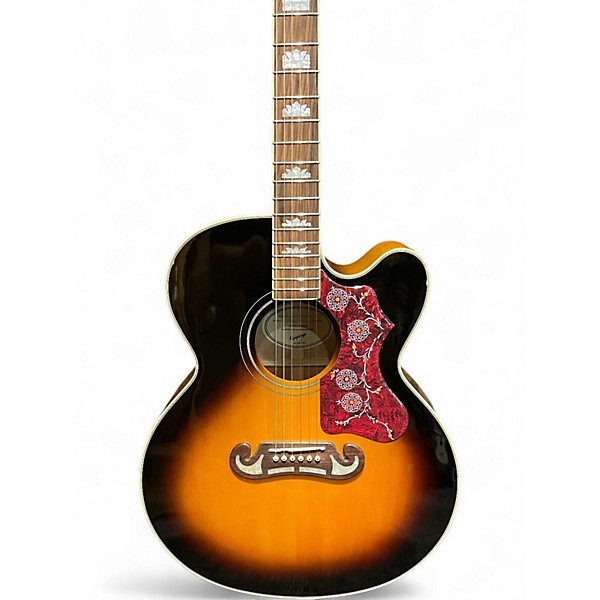 Used Epiphone J200 EC STUDIO 2 Color Sunburst Acoustic Electric Guitar