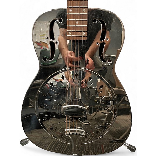 Used Rogue CB60 SILVER Resonator Guitar