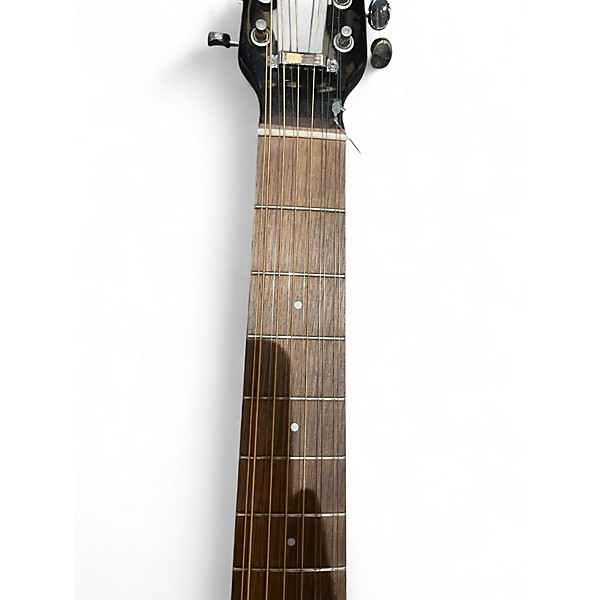 Used Fender Villager SCE black 12 String Acoustic Electric Guitar