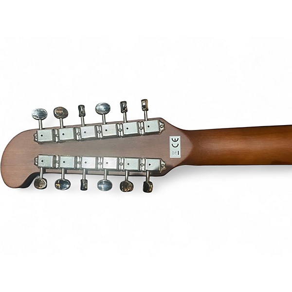 Used Fender Villager SCE black 12 String Acoustic Electric Guitar