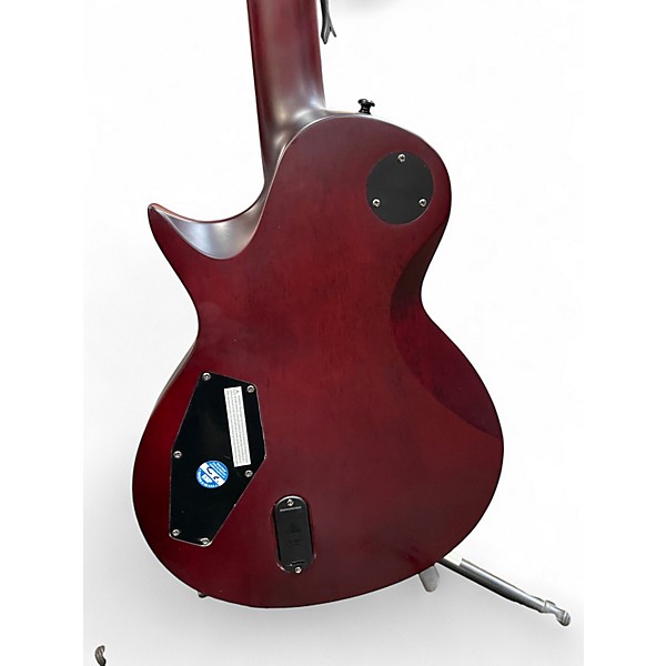 Used ESP LTD EC401QM Dark Cherry Solid Body Electric Guitar