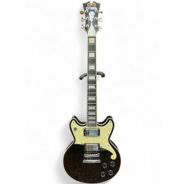 Used D'Angelico PREMIER SERIES BRIGHTON BLACK FLAKE Solid Body Electric Guitar