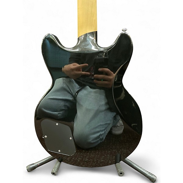 Used D'Angelico PREMIER SERIES BRIGHTON BLACK FLAKE Solid Body Electric Guitar