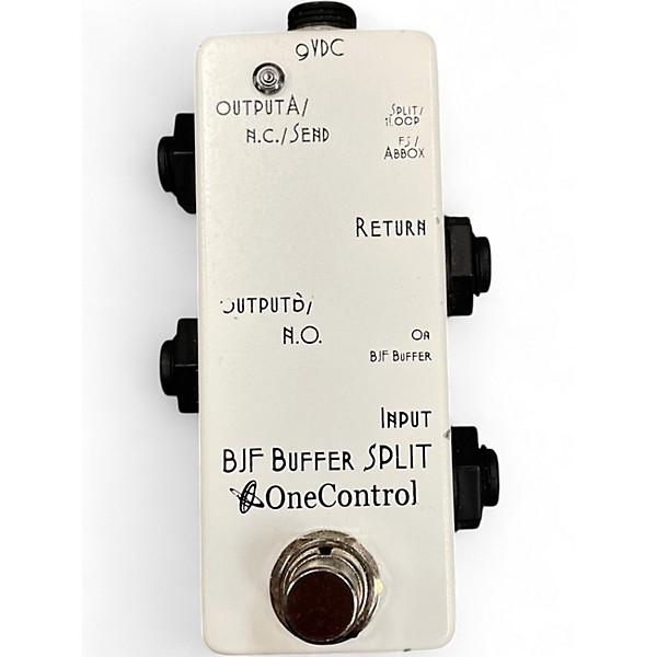 Used One Control BJF Buffer Split Pedal