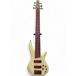 Used Ibanez GSR206 6 String Olympic Pearl Electric Bass Guitar
