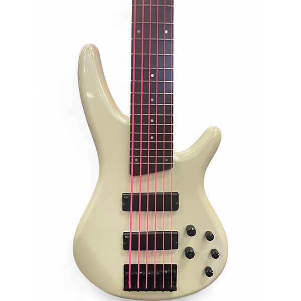 Used Ibanez GSR206 6 String Olympic Pearl Electric Bass Guitar