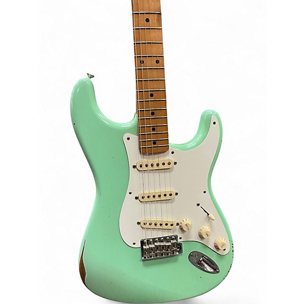 Used 2020 Fender Road Worn 50s Stratocaster Seafoam Green Solid Body Electric Guitar