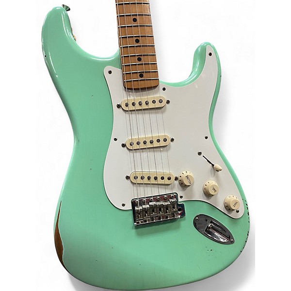 Used 2020 Fender Road Worn 50s Stratocaster Seafoam Green Solid Body Electric Guitar