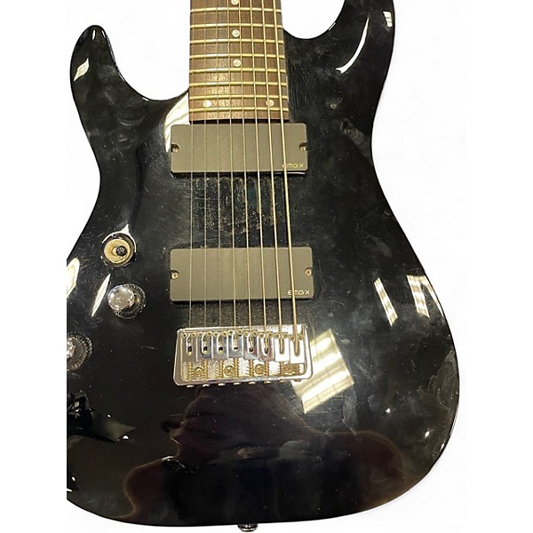 Used Schecter Guitar Research Omen 8 Black Solid Body Electric Guitar