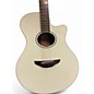 Used Yamaha APX600 White Acoustic Electric Guitar