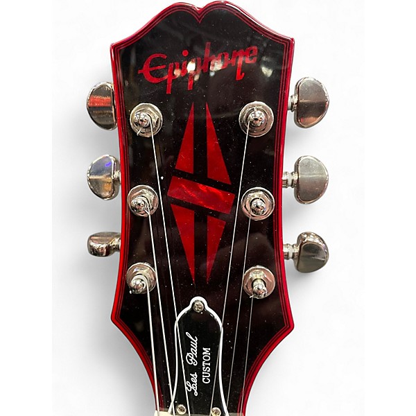 Used Epiphone LES PAUL CUSTOM WIDOW RED BURST Solid Body Electric Guitar