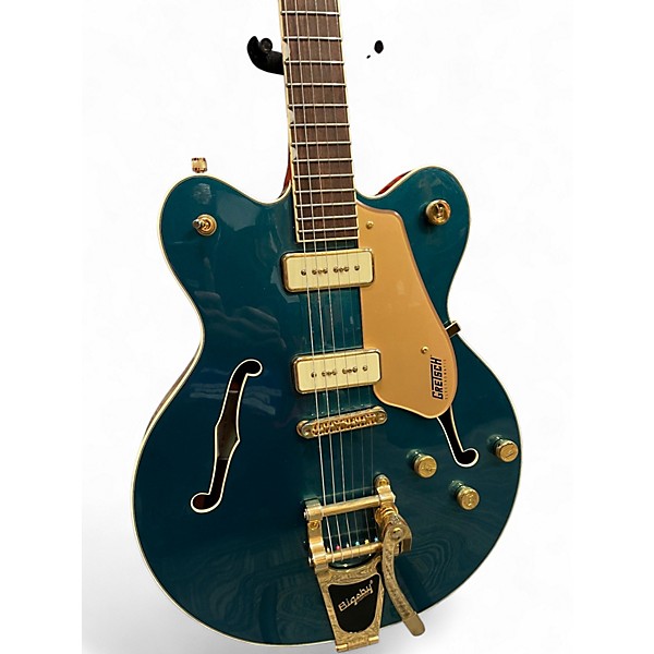 Used 2023 Gretsch Guitars Pristine LTD Center Block Double-Cut with Bigsby Petrol Blue Hollow Body Electric Guitar