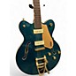Used 2023 Gretsch Guitars Pristine LTD Center Block Double-Cut with Bigsby Petrol Blue Hollow Body Electric Guitar