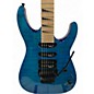 Used 2018 Jackson JS34Q DINKY DKAM Trans Blue Solid Body Electric Guitar