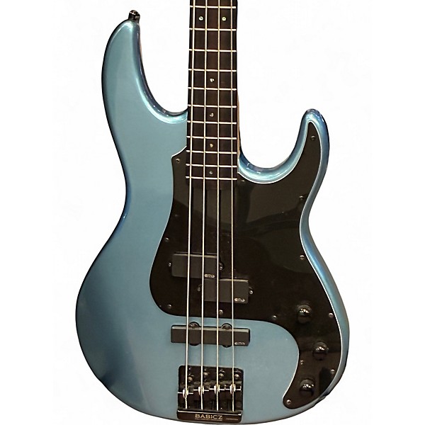 Used ESP LTD AP4 Black Metal Pelham Blue Electric Bass Guitar