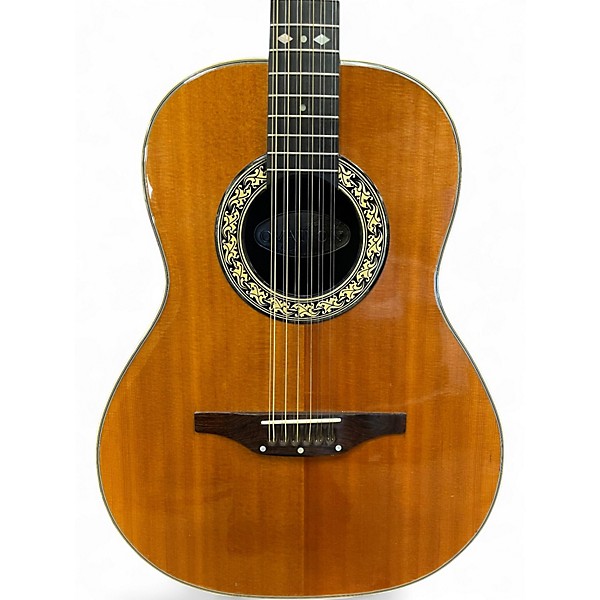 Vintage 1970s Ovation 1115-4 PACEMAKER Natural 12 String Acoustic Guitar