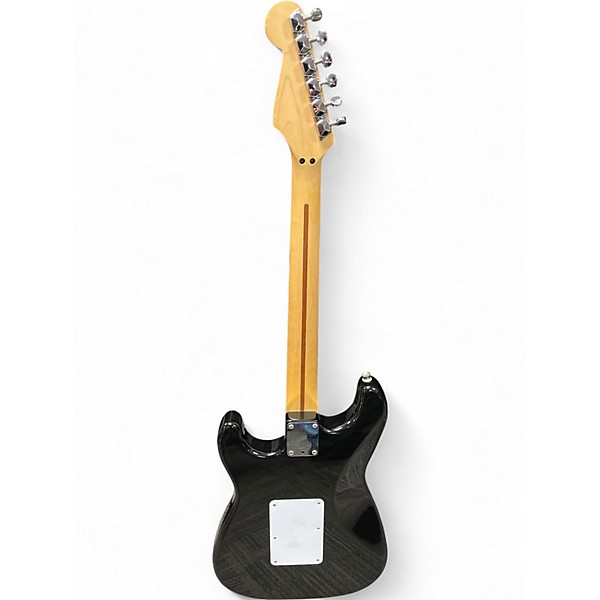 Used 1996 Fender Standard Stratocaster HSS Floyd Rose Black Solid Body Electric Guitar