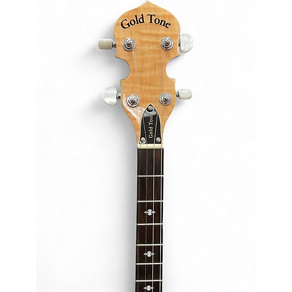 Used Gold Tone cc tenor left handed  White Banjo