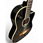 Used Ortega RCE145BK Black Acoustic Electric Guitar