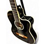Used Ortega RCE145BK Black Acoustic Electric Guitar