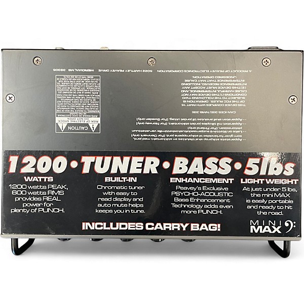 Used Peavey MINI MAX 600W Bass Amp Head