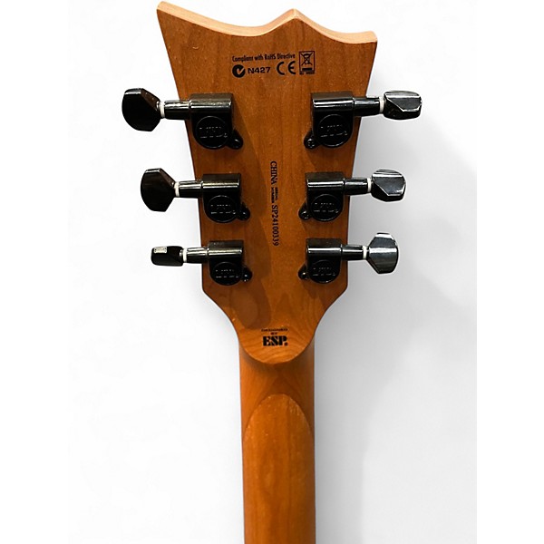 Used ESP LTD EC2000X Transparent Blue Burst Solid Body Electric Guitar