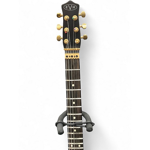 Used EVH STAR LIMITED EDITION BLACK AND GOLD Solid Body Electric Guitar