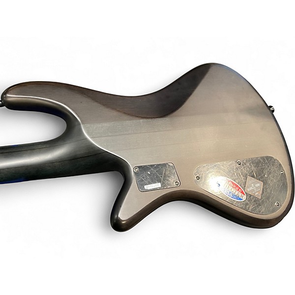 Used Schecter Guitar Research Stiletto Studio 5 String Black Electric Bass Guitar