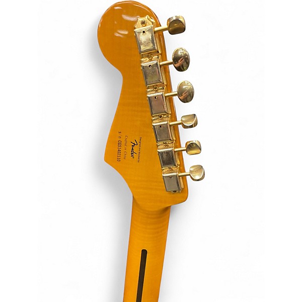 Used Squier 60th Anniversary Classic Vibe 50s Stratocaster Gold Solid Body Electric Guitar