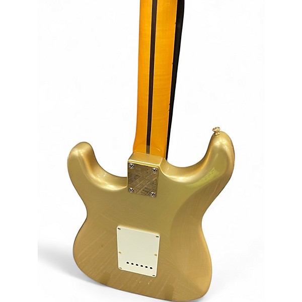 Used Squier 60th Anniversary Classic Vibe 50s Stratocaster Gold Solid Body Electric Guitar