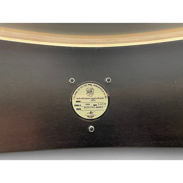 Used SJC Drums 20in UFO Black and Gold Drum