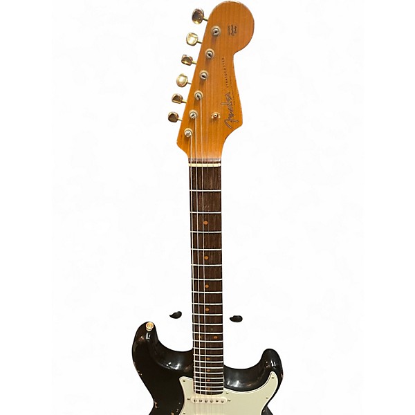 Used Fender CUSTOM SHOP CUSTOM BLACK GOLD STRAT Black Solid Body Electric Guitar