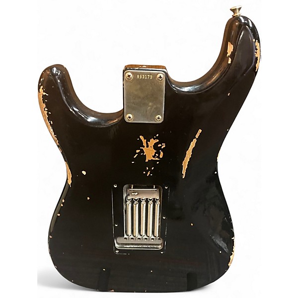 Used Fender CUSTOM SHOP CUSTOM BLACK GOLD STRAT Black Solid Body Electric Guitar