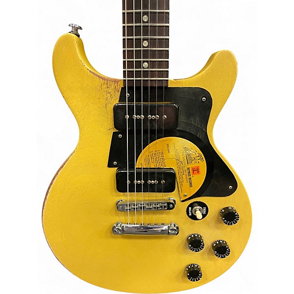 Used 2005 Gibson Les Paul Special Double Cut Yellow Solid Body Electric Guitar