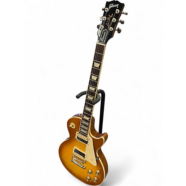 Used Gibson Les Paul Classic Honey Burst Solid Body Electric Guitar
