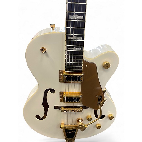 Used Gretsch Guitars G5420T Electromatic WHITE / GOLD Hollow Body Electric Guitar