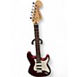 Used Squier Deluxe Stratocaster Candy Apple Red Solid Body Electric Guitar thumbnail