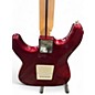 Used Squier Deluxe Stratocaster Candy Apple Red Solid Body Electric Guitar